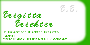 brigitta brichter business card